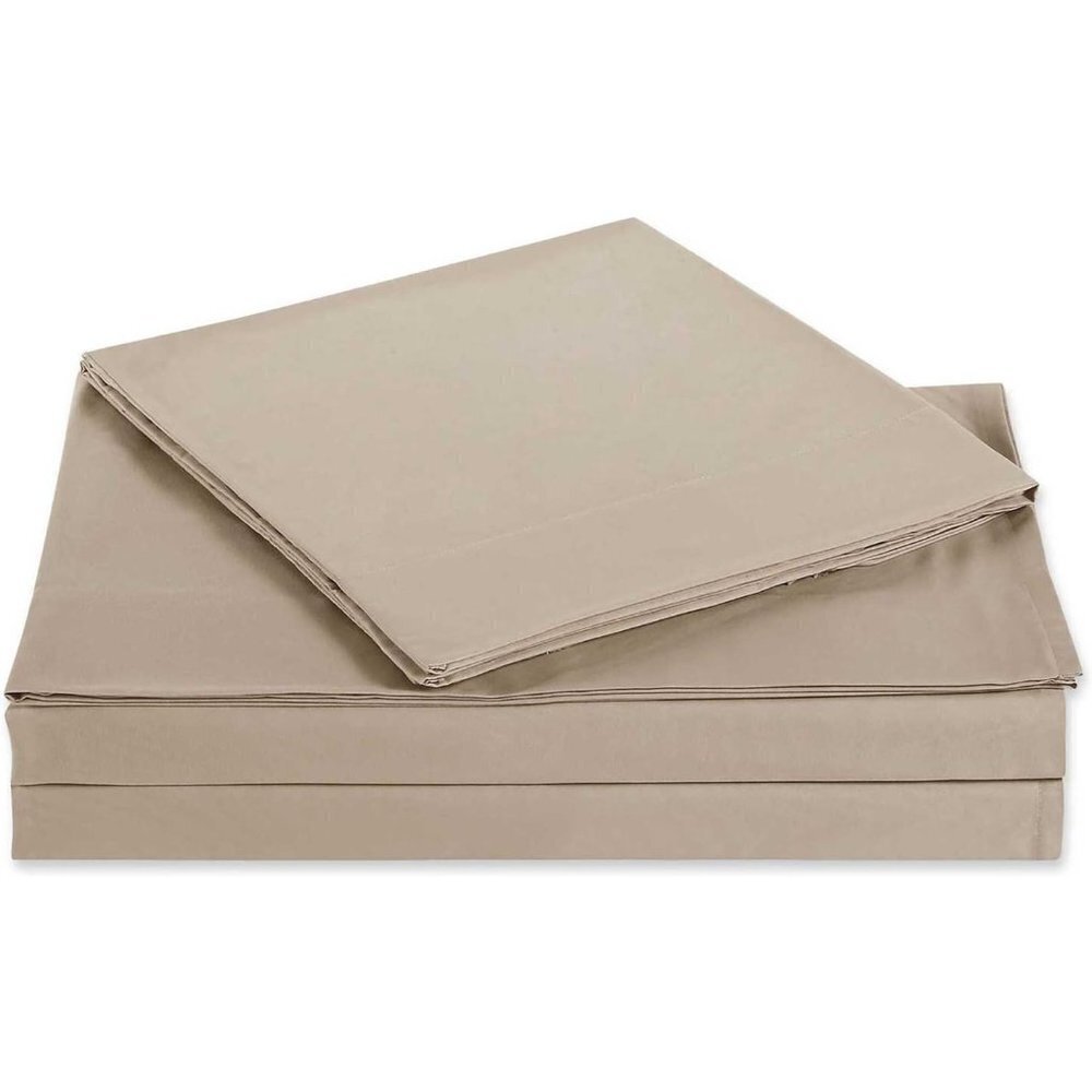 Salt Microfiber Taupe Twin Sheet Set Truly Soft